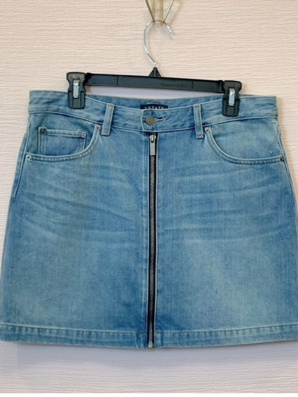 Denim mini skirt